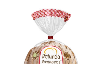 Rotunda Românească - pâine albă rustică cu măia, feliată