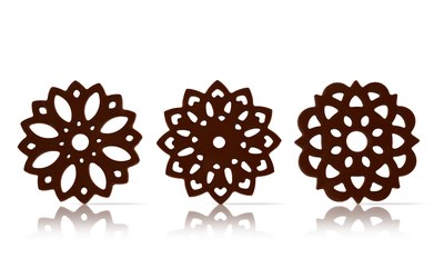 Lace flower dark assortment