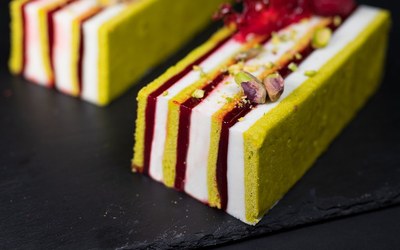 Green Opera Cake