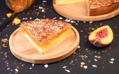 Shortcrust Tart vanilla&peach.