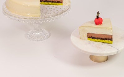 Pistachio Cherry Cake